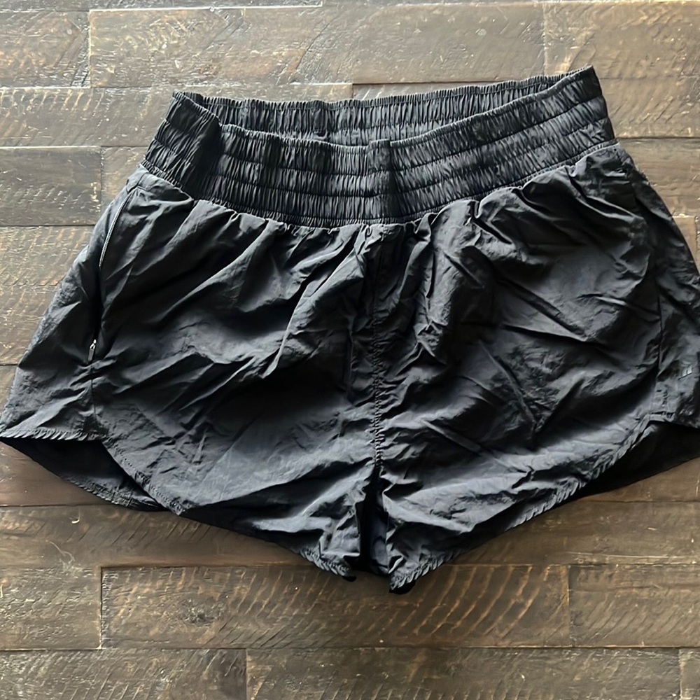 Black Workout Stretch Shorts